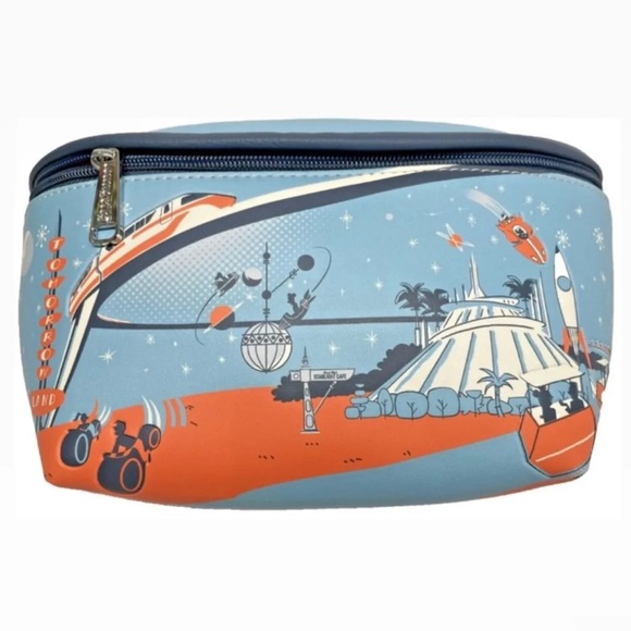 Disney Parks Loungefly Tomorrowland Fanny Pack NWT - Picture 1 of 3